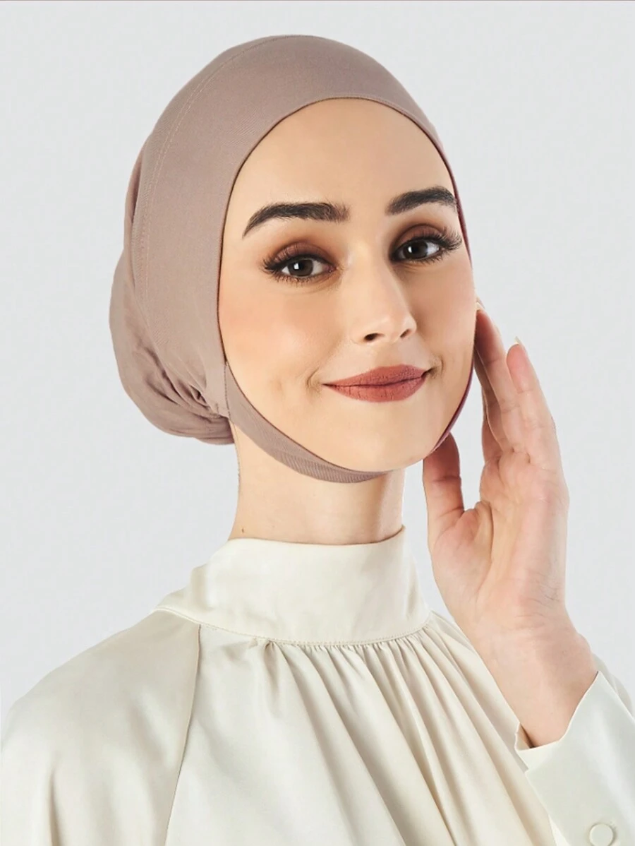 1pc Phụ nữ Hijab HUB Phụ nữ Ả Rập Nhẹ Màu Trơn Turban Viscose Ống Khăn Trùm Đầu Quấn, Thích Hợp Cho Hàng Ngày, Lễ Hội, Thể Thao Phụ Kiện Abaya Thoáng Khí Dưới Mũ Phụ Nữ Mạng Che Mặt - kaki nhẹ - Xem 1