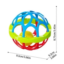 Juego de sonajeros para bebés recién nacidos, surtido de juguetes sonajeros de plástico (para 0-3 años, diseño aleatorio de doble cabeza) - Multicolor - Ver 6