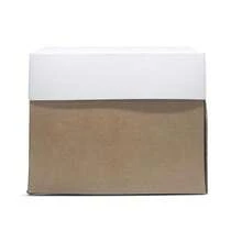 20 Cake Boxes - 25x25x20cm Plates Up To 24cm - trắng - Xem 1