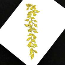 1pc Large Leaf Embroidered Iron-On Patch, Suitable As Valentine's Day, Mother's Day, Teacher's Day Party Dress, Jacket, Jeans Decoration Accessory, Available In Multiple Colors Including Green - Multicolor - View 19