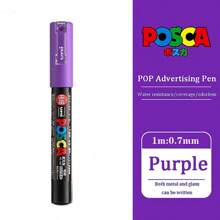 UNI PC-1M PC-3M Feutre Acrylique Marker Pen Poster Graffiti Marker Advertising Pen Waterproof Student Office Supplies Painting Art Pens Back To School
