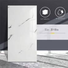 10pcs Faux Marble Wall Sticker, Waterproof Bathroom Floor Tiles Self-Adhesive Wallpaper For Kitchen, Bedroom, Living Room - Multicolor - View 14