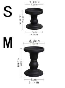 1 peça porta-velas de vidro preto fosco vintage multifuncional, item de decoração de mesa de jantar, castiçal de aroma, castiçal de coluna romana, decoração de quarto,