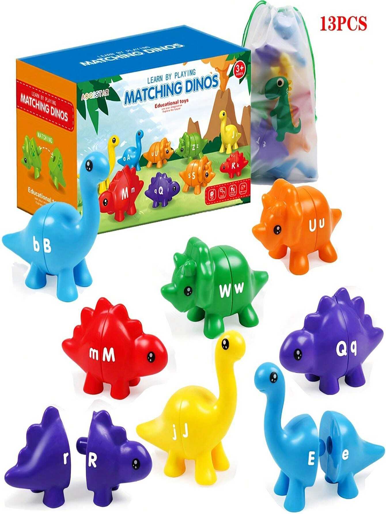 Dinosaur Counting Matching Game With Bowls, Preschool Color Sorting