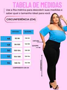 Women's Jeans Plus Size Basic Black Skinny High Waist With Lycra Spandex High Waist Premium Butt Lift - 黑色 - 查看 8