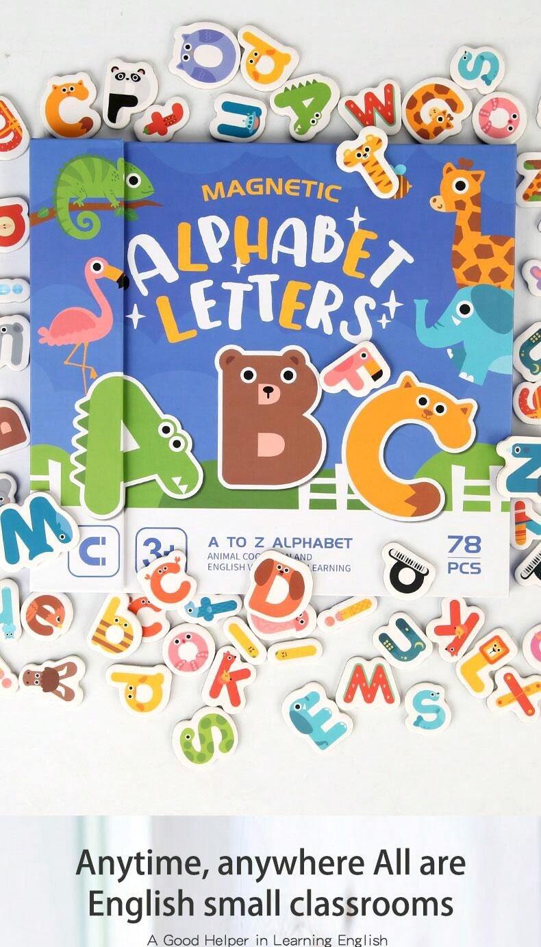 Letters, Cute Animal Letters ABC Refrigerator Colorful