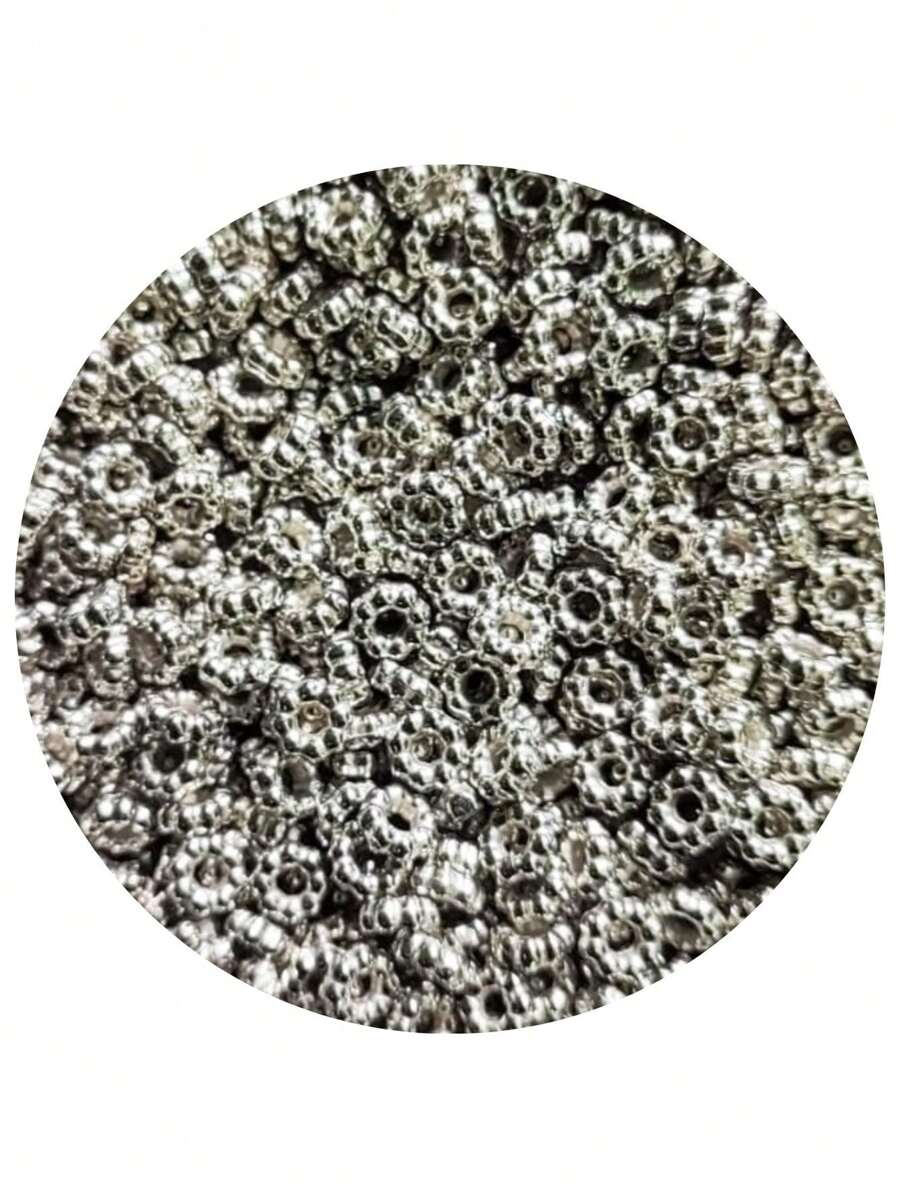215 Or 430 Units Rondelle Ball 6mm Hoop Bead Jewelry - Bạc - Xem 1