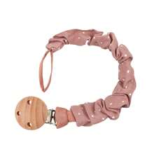1pc Infant Fashion Printed Grid, Polka Dot & Striped Pacifier Clip & Wooden Pacifier Clip, Daily Use - Multicolor - View 59