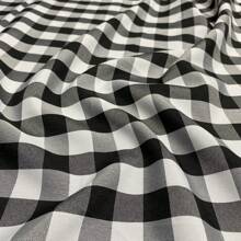 100% Polyester Checkered Oxford 1.40m For Tablecloths And Napkins - 黑色 - 查看 5