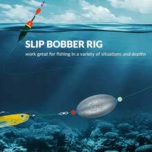 10 piezas Surtido de plomos de pesca, pesos de forma ovalada de plomo para bajo, aparejos de gusano y bala para pesca de agua salada y agua dulce - Multicolor - Ver 9