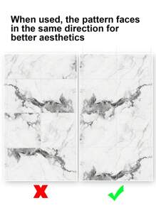 10/20PCS Marble Wall Panels Peel And Stick Backsplash Marble Look Tile, Ideal For: Kitchen Bathrooms Living Rooms Bedrooms Fireplace Shower Tile, Renovation Stickers Peel Wall Panels, Wall Paper, Wallpapers, Spring Decoration Items Refresh Your Home, Rama Decoration Stickers