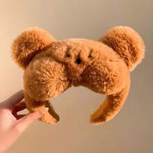 1pc Cute Plush Bear & Rabbit Earband, Sweet For Women, Ideal For Face Mask Wearing In Autumn/Winter
