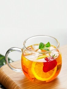 1 chiếc cốc thủy tinh 380ml/12,85oz có bộ lọc trà và nắp, cốc trà Borosilicate có bộ lọc cho chanh, nước, trà, cà phê, nước ép, thích hợp cho mùa hè và mùa đông, cho hoạt động ngoài trời, cắm trại - trong suốt - Xem 7