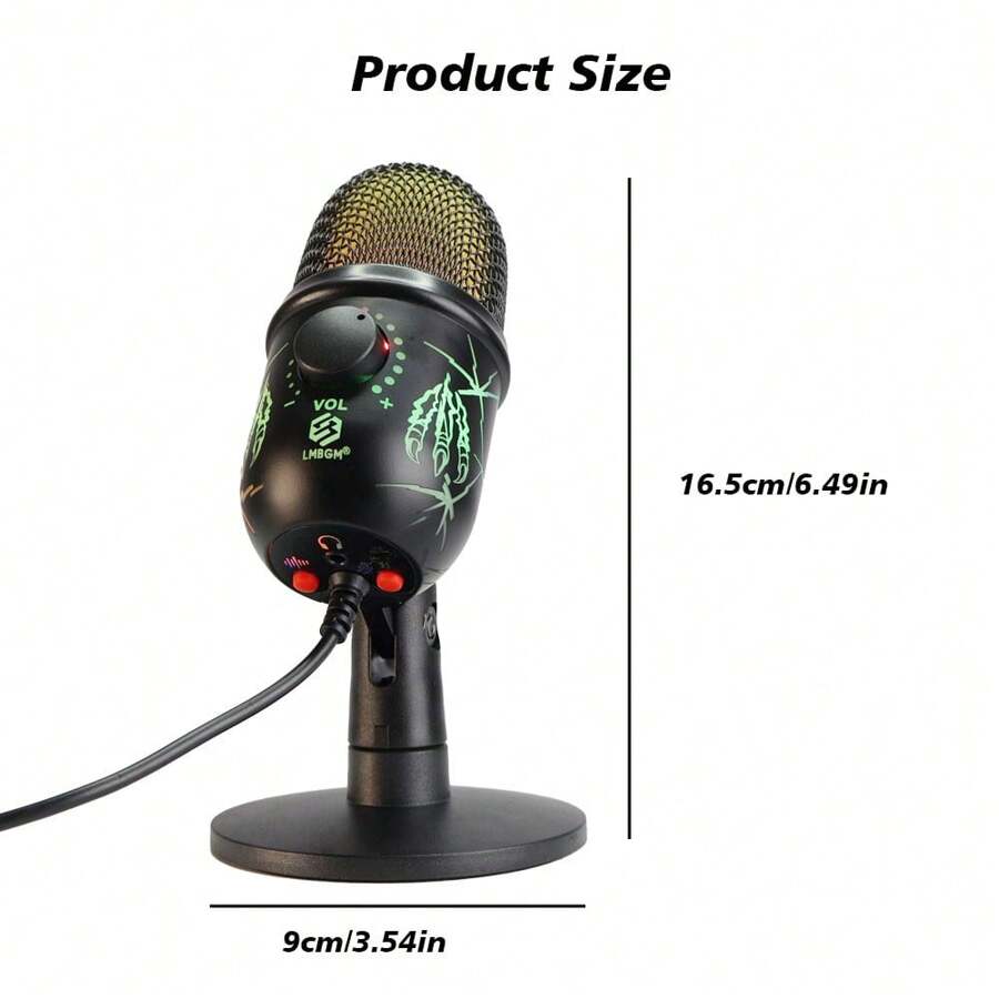 RGB Enhanced Condenser Microphone - High-Definition Audio With Advanced ...