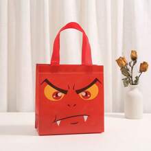 2pcs/5pcs/6pcs/12pcs Reusable Non-Woven Halloween Gift Bags With Handles, Suitable For Party, Gifts, Halloween Trick Or Treat, Day Of The Dead, Halloween Decor, Random Colors And Styles - Multicolor - View 14