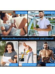 微电流脉冲，EMS脉冲腹部健身器，臀部美容仪，肌肉训练仪，神奇腹肌贴，可充电腹部健身器 - 彩色 - 查看 10