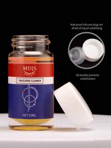 1pc Eyelash Extension Tool Tweezers Cleaning Liquid 15ml, Tweezers Cleaning Sponge Ball, Friction Enhancer Liquid, Adhesive Remover, Suitable For Eyelash Extension Tools - Navy Blue - View 10