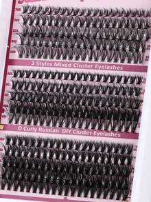 270 / 300 Cụm 30D 40D 50D / 60D 80D 100D Bộ nối mi DIY hỗn hợp dài 10-18mm Lông mi đơn màu đen hỗn hợp Bộ nối mi cong chữ D màu đen Bộ nối mi dung tích lớn Cụm lông mi giả kèm cọ nhíp Toolos Kem tẩy lông mi tự dính đôi dùng tại nhà và khi đi du lịch dành cho người mới bắt đầu - Nhiều màu - Xem 7