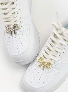 1pc Extra Large Rhinestone Bow Shaped Shoelace Charm, DIY Shoe Decor Accessory Suitable For Sneakers & Canvas Shoes