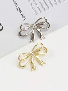 1pc Extra Large Rhinestone Bow Shaped Shoelace Charm, DIY Shoe Decor Accessory Suitable For Sneakers & Canvas Shoes