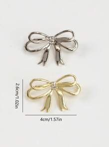 1pc Extra Large Rhinestone Bow Shaped Shoelace Charm, DIY Shoe Decor Accessory Suitable For Sneakers & Canvas Shoes