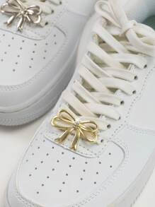 1pc Extra Large Rhinestone Bow Shaped Shoelace Charm, DIY Shoe Decor Accessory Suitable For Sneakers & Canvas Shoes