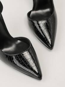 Sexy Nightclub Slim Stilettos Super High Heel Peep Toe Hollow-Out High Heels
