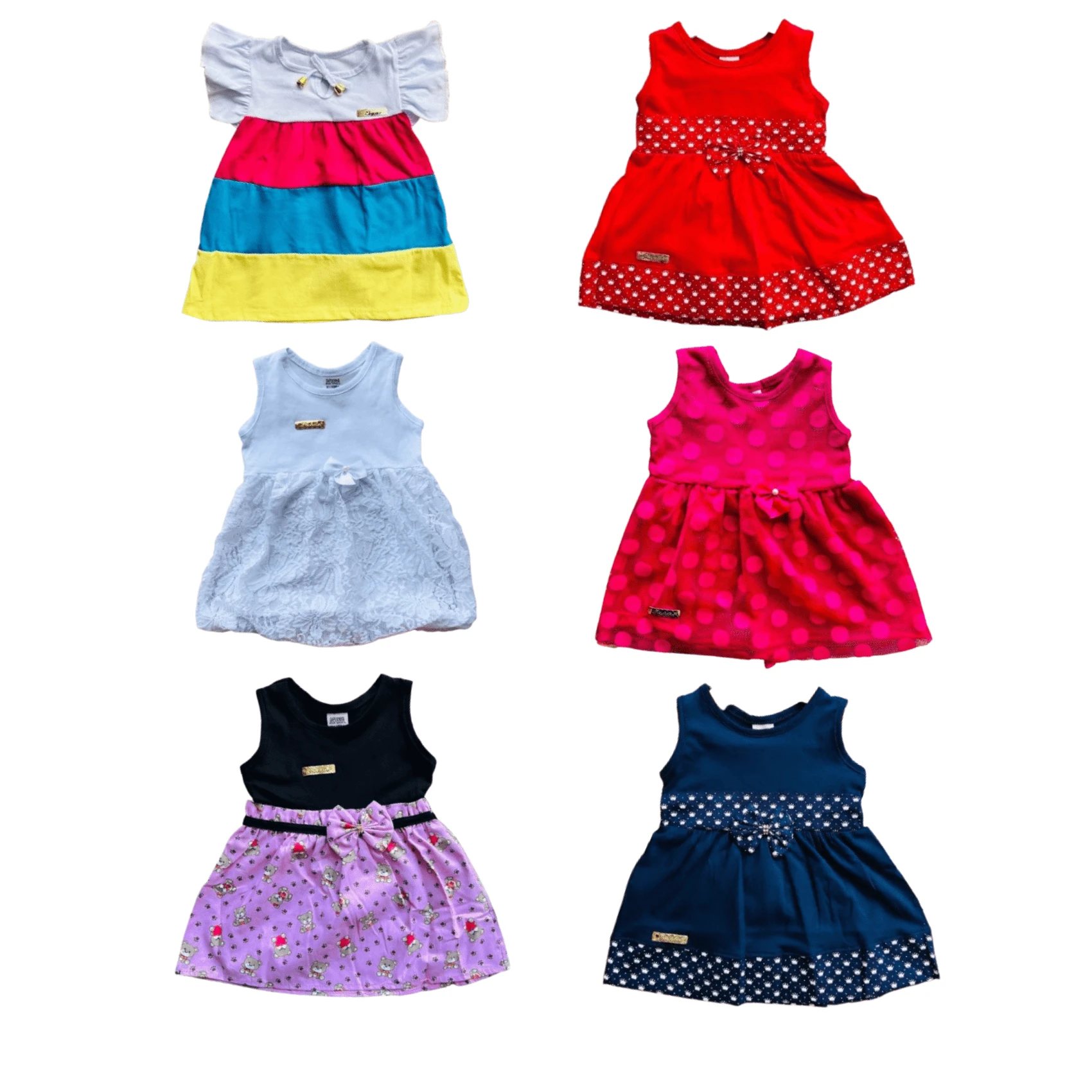 Kit 2 Baby Girl Party Dresses 3-6 Months Assorted - Nhiều màu - Xem 1