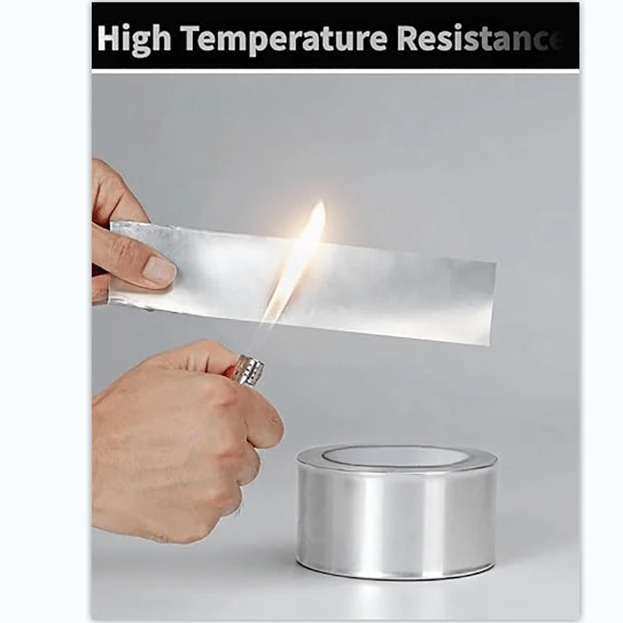 2 Inch Aluminum Foil Tape (3.9 Mil), Insulating Adhesive Metal Tape