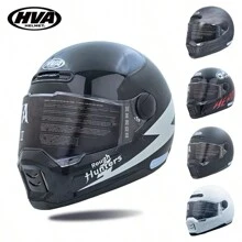HVA复古摩托车头盔，DOT ECE认证，复古摩托车全盔 - 深淵之眼 - 查看 1