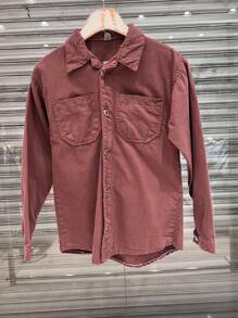 The Lemon 8065 Women's Denim Jacket Coat Blouse Women's Bags Long Sleeve 8065 - 棕色 - 查看 6