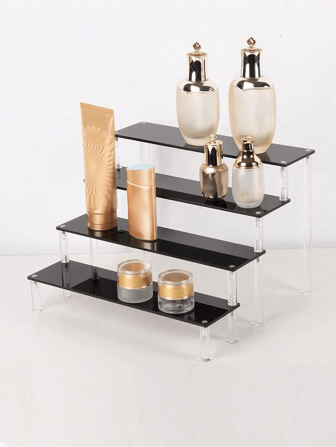 Acrylic Trapezoidal Display & Storage Shelf – DIY Organizer For Home Decor, Collectibles, And Office Supplies