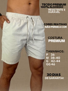 Kit 3 Men's Shorts Twill Mauricinho Bermuda Premium Brim La.Bless - Nhiều màu - Xem 1