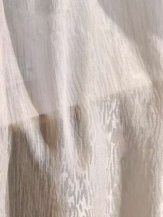 1pc Dreamy Star Sheer Curtain For Living Room And Bedroom, Nordic Style, Dust-Proof & Heat Insulation