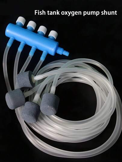 Aquarium Accessories, Airpump Splitter, Air Flow Adjustable Valve, (Splitter Head/Splitter Head + Tubing + Air Stone Set Available)