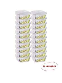 20 Hermetic Glass Jars 320ml Fitness Food Reeducation - 無色 - 查看 4