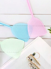 1/6/10 pezzi Accoppatore di mosche in plastica per uso domestico, robusto con manico lungo per zanzare estive, fascia elastica extra ampia con foro per appendere alla parete, spesso per uso manuale