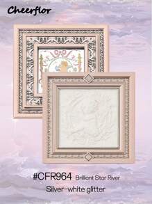 CHEERFLOR 浮雕面部粉末荧光笔，带磁性旋转盖，腮红荧光笔调色板，光泽闪光亮点，自然闪亮亮点，化妆照明器，轻盈，光滑，面部美容化妆 - CFR964 - 查看 5