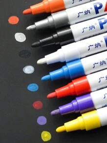 1支汽车轮胎油漆笔，创意个性化汽车胎面修补笔，汽车配件 - 均碼 - 查看 5