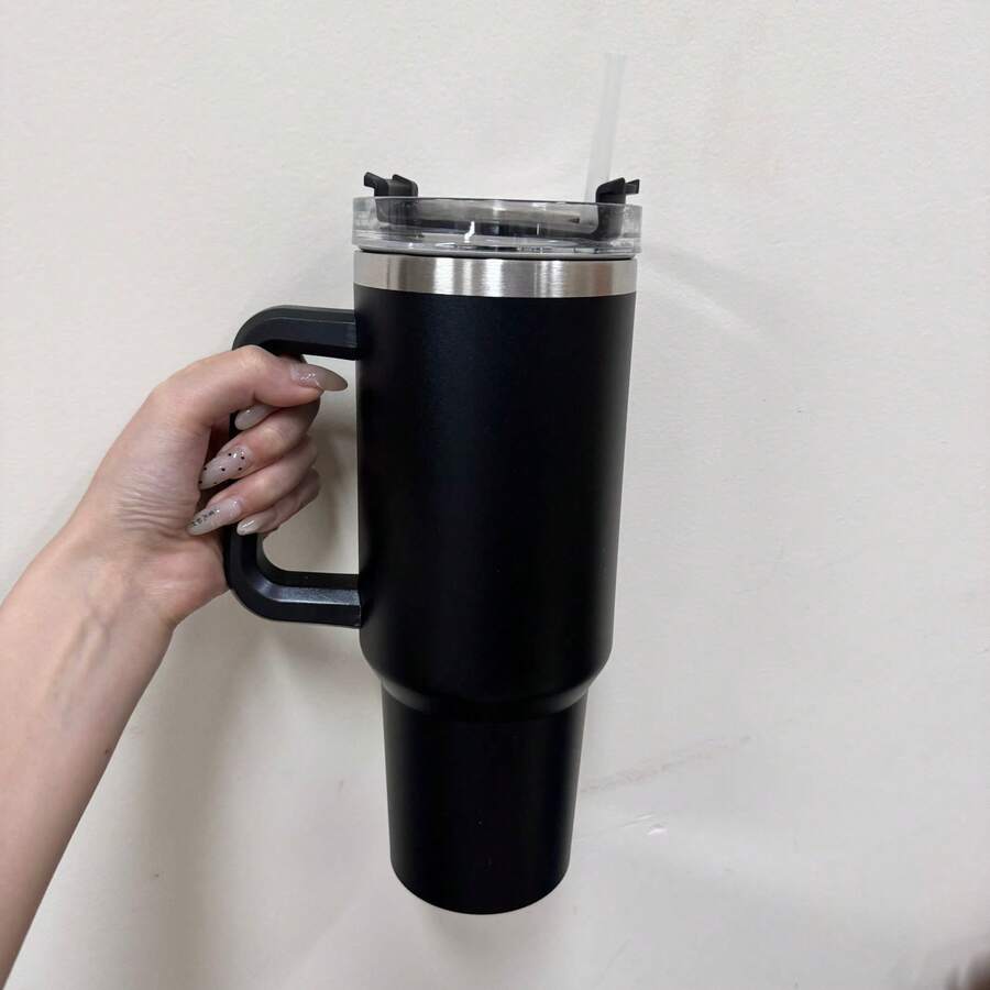 40OZ/1.2L 带手柄保温杯瓶 1200ml 标准*E* 水瓶带吸管玻璃杯大号杯版 - 普雷圖 - 查看 1