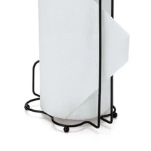 Paper Towel Holder Napkin Roll Holder Vertical Tabletop Steel Kitchen - 黑色 - 查看 2