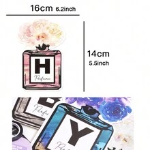 1 chiếc Biểu ngữ mừng sinh nhật hình chai nước hoa, Cờ hiệu chữ cái tiếng Anh dùng trang trí tiệc - Nhiều màu - Xem 4