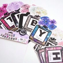 1 chiếc Biểu ngữ mừng sinh nhật hình chai nước hoa, Cờ hiệu chữ cái tiếng Anh dùng trang trí tiệc - Nhiều màu - Xem 3