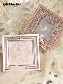 CHEERFLOR 浮雕面部粉末荧光笔，带磁性旋转盖，腮红荧光笔调色板，光泽闪光亮点，自然闪亮亮点，化妆照明器，轻盈，光滑，面部美容化妆 - CFR965 - 查看 2