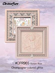 CHEERFLOR 浮雕面部粉末荧光笔，带磁性旋转盖，腮红荧光笔调色板，光泽闪光亮点，自然闪亮亮点，化妆照明器，轻盈，光滑，面部美容化妆 - CFR965 - 查看 5