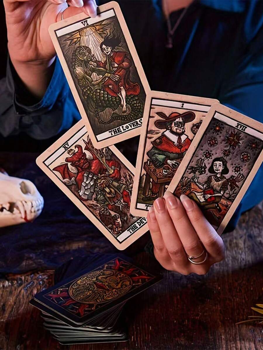 1 Set Del Toro Tarot Del Toro Card Games, English Tarot Card Board Game - Multicolor - View 1