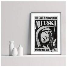 1 件，复古 Mitski 音乐帆布墙艺术复古海报，适用于卧室和客厅，鼓舞人心的艺术品，增强家居美感，无框/有框 - 黑與白 - 查看 13