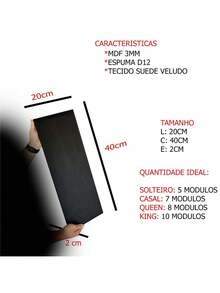 Kit 10 Modules Headboard For Box Bed - Màu hồng gỉ - Xem 2