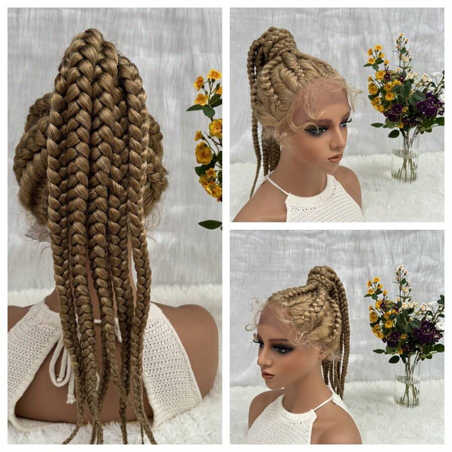 Multi-Strand Lace Fashion Braided Wig Hair Extension - Piano Color - View 1