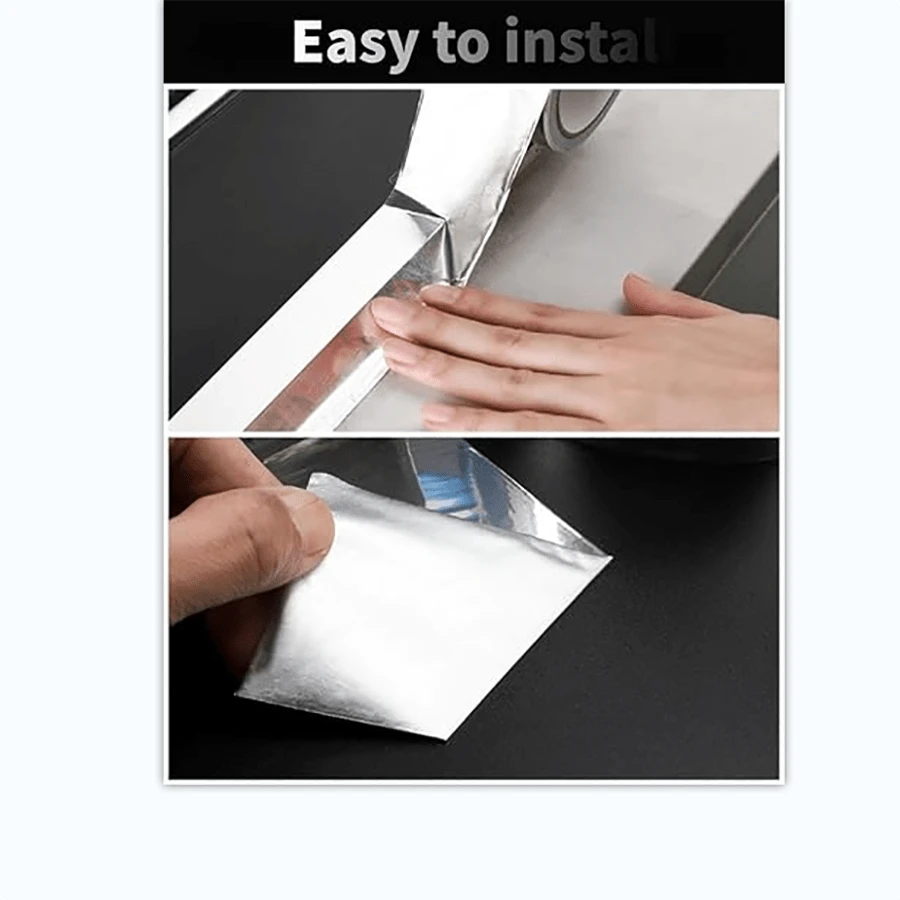 2 Inch Aluminum Foil Tape (3.9 Mil), Insulating Adhesive Metal Tape